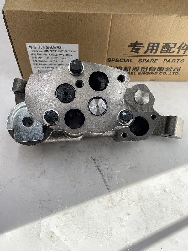 Wheel Loader Shangchai Engine Spare Parts C15AB 4W2448 A Oil Pump For Replacement