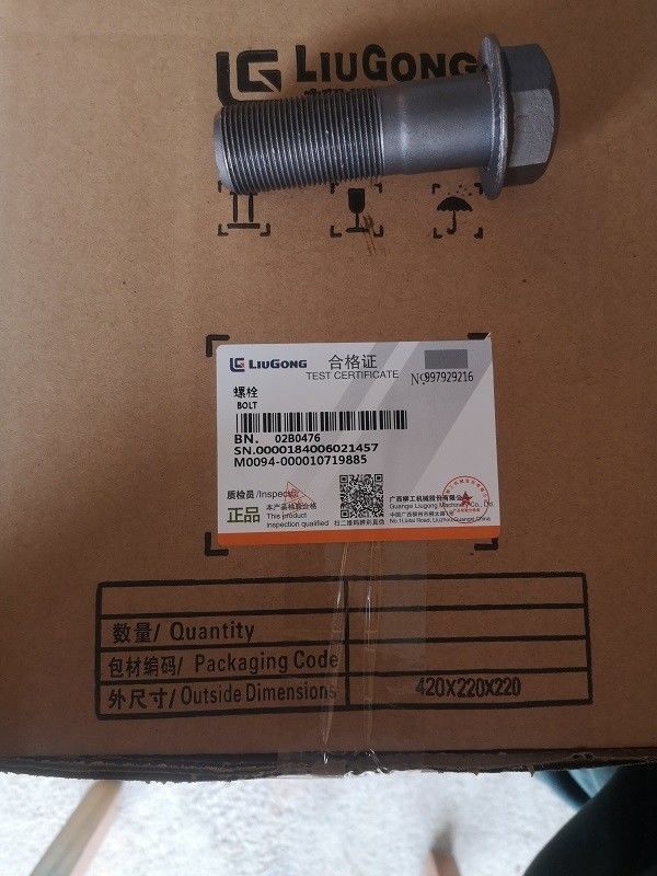 Retail Bolt Nut Stainless Steel Bolt 02B0476/02B0718/02B0353/00B0058/01B1387 For Liugong